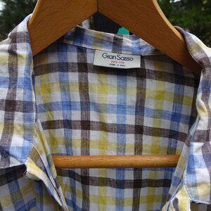 Italy Linen Gran Sasso Shirt Large Unisex